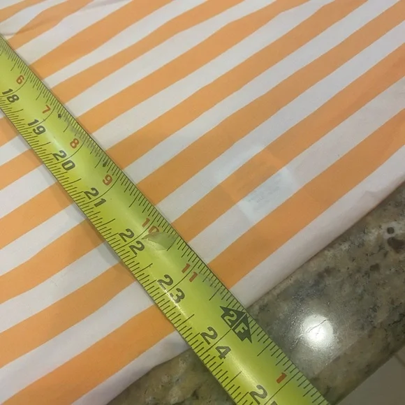 Talbots Vibrant Orange and White Striped Shirt - Picture 7 of 11